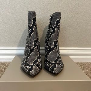 Marc Fisher snake print boots size 7